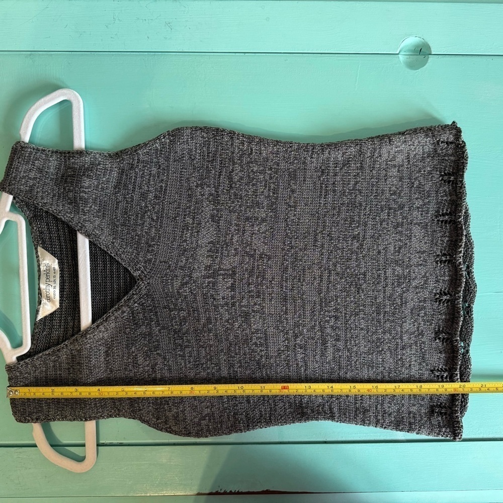 Dorothy Perkins Gray Ribbed Fitted Tank Top - Picture 9 of 10